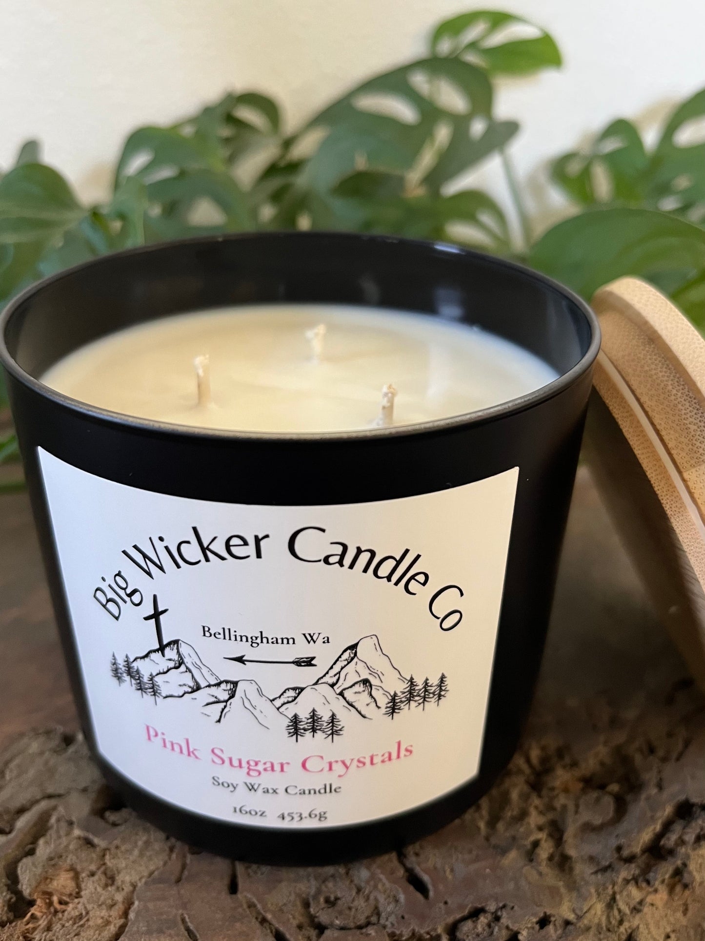 Pink Sugar Crystals 3 wick