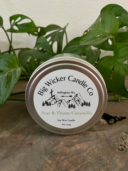 Pear & Thyme Citronella tin